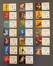 **VINTAGE** 1950S Lot (24)Pinup Automotive Advertisement Calendar Blotters-RARE picture