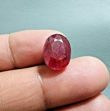100%Natural Gorgeous African Red Ruby Oval Faceted 10.50 Carat Loose Stone picture