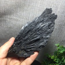 214g Natural Black Kyanite Blades Fans Premium Quality rough Mineral Specimen 93 picture