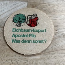 Vintage Eichbaum Beer Coaster - Retro Apostel-Pils Dialect Cartoon  picture