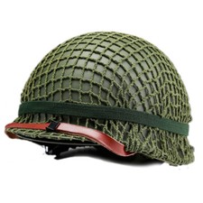 US Green WW2 M1 Helmet with Chin Strap Net Cover picture