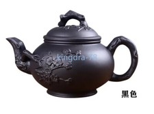 400ml Ceramic Teapot Handmade Porcelain Tea Pot Cup Set Purple Clay Teapot picture