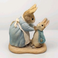 Vtg Border Fine Arts Beatrix Potter MRS RABBIT & PETER Figurine Scotland BPM28 picture