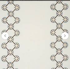 Schumacher Chamizal Embroidery Fabric Navajo Style Natural Color 7 yards picture