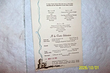 ORIGINAL 1961 BURLINGTON RAILROAD DENVER ZEPHYR CHUCKWAGON BREAKFAST MENU CARD picture