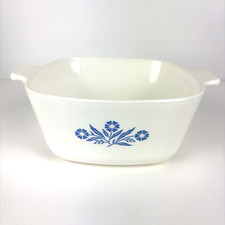 Vtg Corning Ware Blue Cornflower 1 3/4 Qt Casserole D21 1958-64 No Lid picture