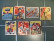 1933-1934 National Chicle Sky Birds (7 Cards) low grade; Capt Oswald Boelcke + 6 picture