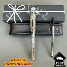 MB Monaco Princess Grace Kelly Special Rollerball & Montblanc Leather Pouch Fast picture