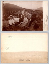 RPPC Megget-side Scotland 1908 Group Portrait Vintage Postcard Scottish Borders picture