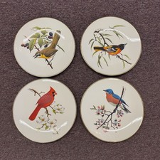 4 Vtg Avon Special Edition North American SONGBIRD Bird Plates by Don Eckelberry picture