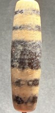 Tibetan Old Agate 6 Line Healer Phantom Eye Dzi Bead, Nice Weathering,Talismanš„ picture