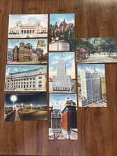 Lot of 9 Vintage Dallas Texas Postcards DA Series Martin News Agency picture