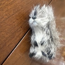 Vintage Real Fur Mini Squirrel Figurine Animal Souvenir Miniature 2 1/2