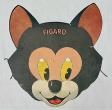 1939 Walt Disney Figaro Pinocchio Masks Gillette Razor Blades Promo picture