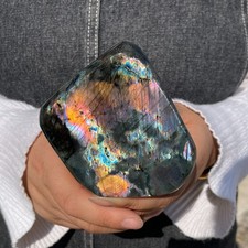 1.16LB Natural Labradorite Crystal gemstone Polish Mineral Specimen Energy A195 picture