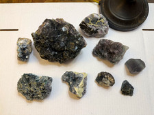 Nigerian Fluorite Wholesale Crystal mineral Specimen lot (9 pcs) picture
