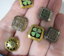 Vintage Gold Filled Sterling Silver 4H Club Membership Leadership 6 Pin Lot picture