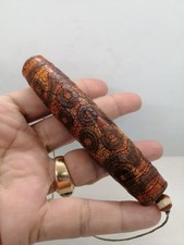 Himalayan Indo Agate  Old Rare Multi Eyes Longevity Tibetan   Good Luck  Bead picture