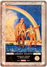 Vintage London's Country Travel Poster Retro Look Sign T2426 picture
