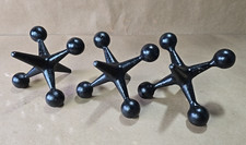 3 Cast Iron Jacks Bill Curry Design Heavy Door Stops or Bookends Vintage picture