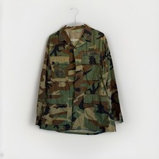 Vintage Authentic 1980’s US ARMY Jacket With Patches And Flags In Size Small picture