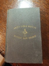 1911 Akin's Lodge Manual with the Georgia Masonic Code Freemasonry masonic/805 picture