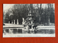 1909 VERSAILLES FRANCE Antique Postcard~ PYRAMID BASIN  / FOUNTAIN picture