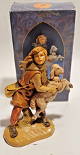 Vintage 1993 Fontanini Nativity AARON THE SHEPHERD Figure with his Sheep 5” picture