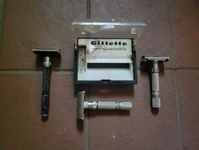 Vintage Gillette E1 & F1 Fat Boys Adjustable 1-9 Safety Razor  With 1 Case & G2  picture