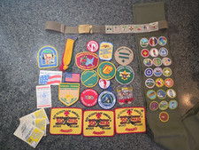 Boy Scouts of America Mixed Lot Patches Belt picture