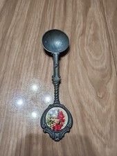 Vintage German Souvenir Spoon Ornate 95% Pewter Butterfly picture