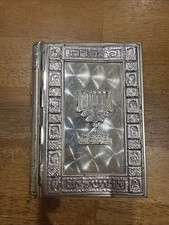 Vtg Siddur Avodat Israel Hebrew English Silver Plate Prayer Book With Case, 5” picture