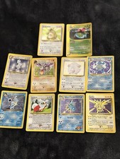 Lot of 10 vintage Pokémon cards from the WOTC era. All cards shown are included. picture