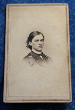 CDV Photograph 1860s Very Handsome Young Man Original #87026  Antique STAMPED picture
