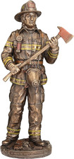 Veronese Design 12 1/4 Inch Firefighter Be Proud Brave and Prepared Cold Cast Re picture