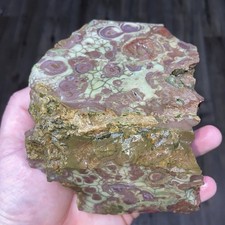 Spiderweb Jasper Rough (3 Lb 6.87 Oz) Electric Green Old Stock picture