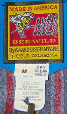 BEE-WILD HEAVY DUTY CANVAS WESTERN RODEO STYLE JACKET WARM BLANKET LINING MED picture