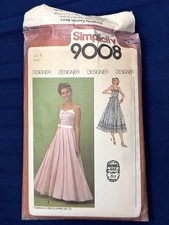 Vintage 1970s, Simplicity 9008 Gunne Sax Size 16 ; Maxi Dress Sewing Pattern picture