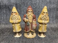 Father Christmas 1987 Vanillancourt Folk Art Santa Lot Of 3 Read Details Flaw picture