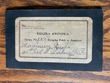 Antique 1930s Polish Womens Alliance of America Dues Booklet Larksville PA picture