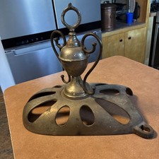 Antique Victorian Parlor Stove Finial, Base Burner, Ornate Filigree picture