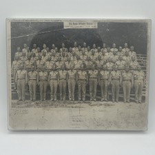 WW2 Army Group Picture Officers Basic Course Fort Belvoir VA 1943 Named Signed picture