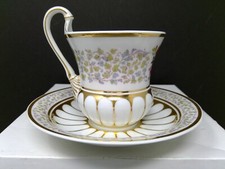 Vintage KPM Hand Painted Cup & Saucer Set - Floral picture
