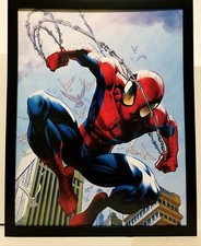 Ultimate Spider-Man by Mark Bagley 11x14 FRAMED Marvel Comics Art Print Poster picture
