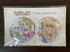 The Rose of Versailles Marie Antoinette Style Holographic Pin Badge Set of 2 picture