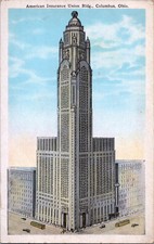 Vintage Columbus Ohio Postcard OH American Insurance Union Bldg picture