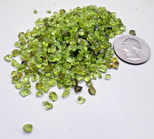 Natural Green Peridot Olivine Rough Chips 46.4g Mixed Gemstone Lot picture