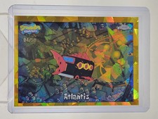 ATLANTIS 2025 TOPPS CHROME SAPPHIRE SPONGEBOB GOLD REFRACTOR /50 Atlantis #111 picture