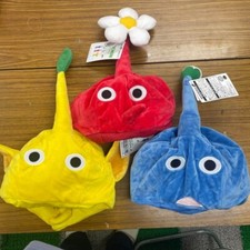 Pikmin Cosplay Hat Set of 3 Taito Prize Yellow Blue Red Complete Nintendo picture