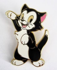 Disney Pin Figaro Waving to Pinocchio Tokyo Disney Resort Japan Disney Cats picture
